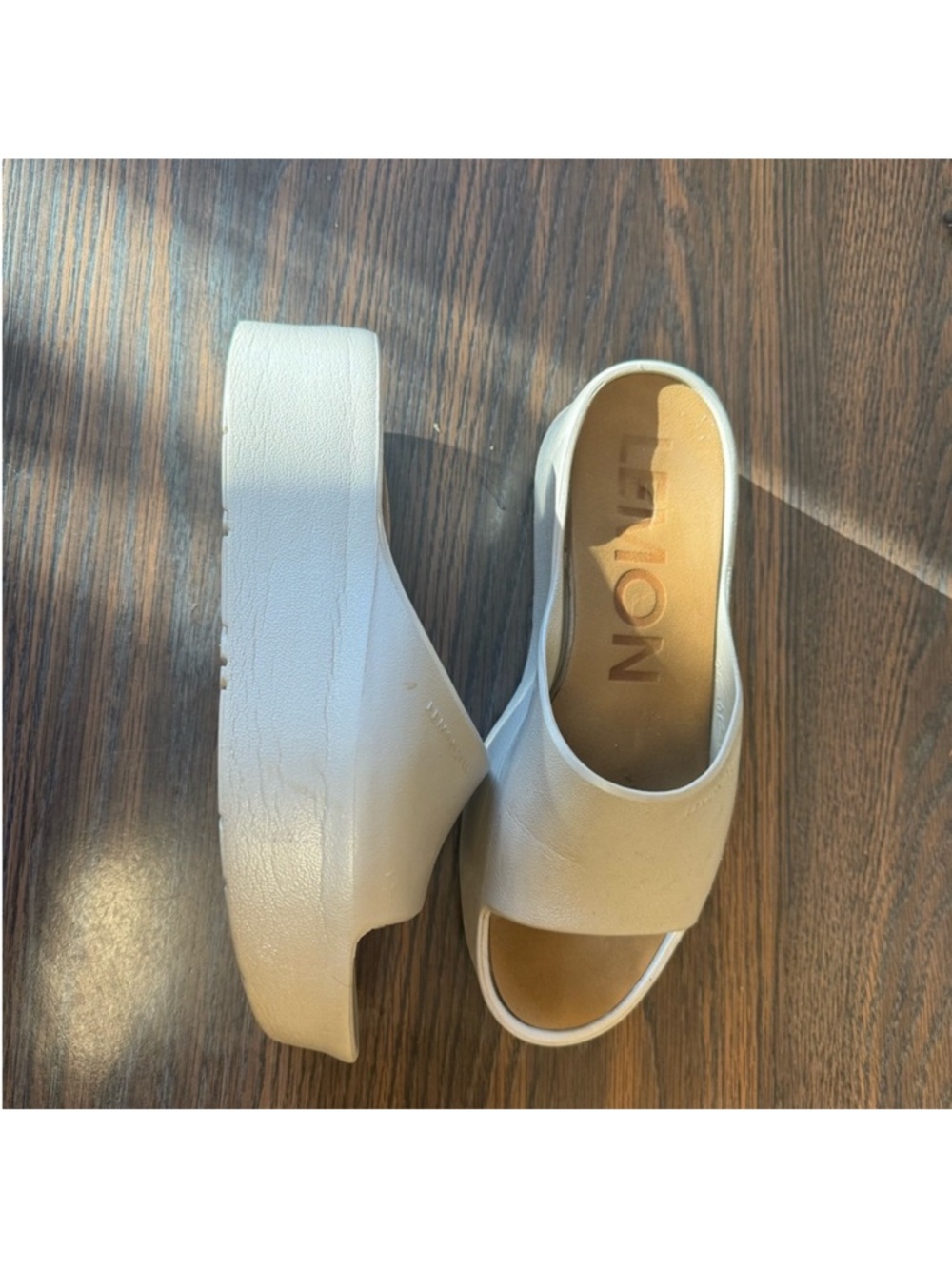 Vionic Cream Slide Mules - Picture 2 of 6